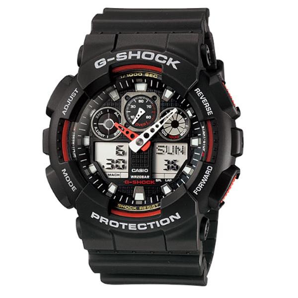 ساعت مچی عقربه ای مردانه برند کاسیو سری جی شاک مدل GA-100-1A4DR